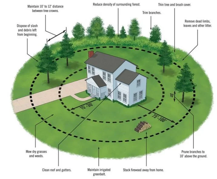 keep a fire-safe tree landscaping!